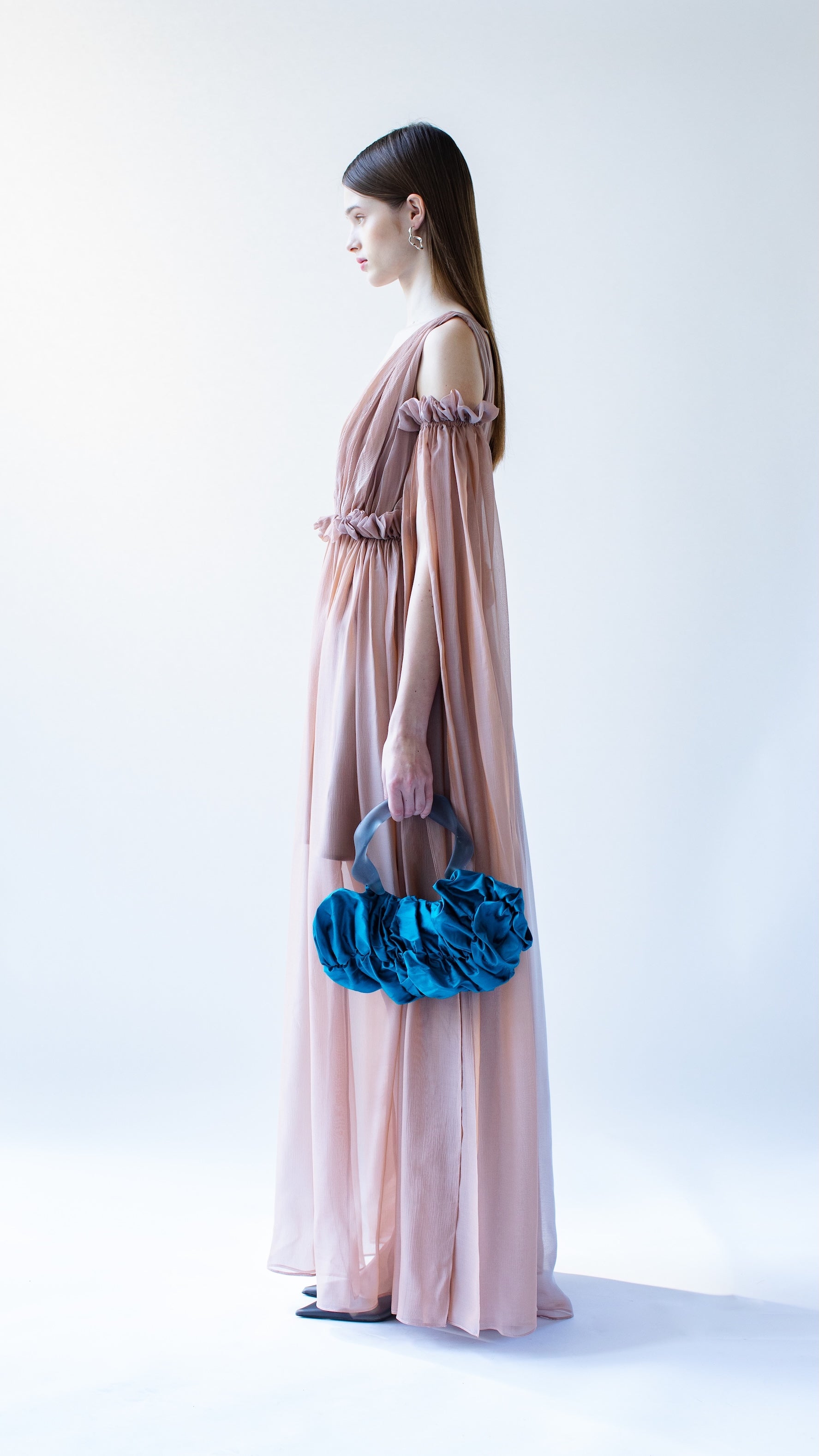 BEATRIX - SILK CHIFFON EVENING GOWN