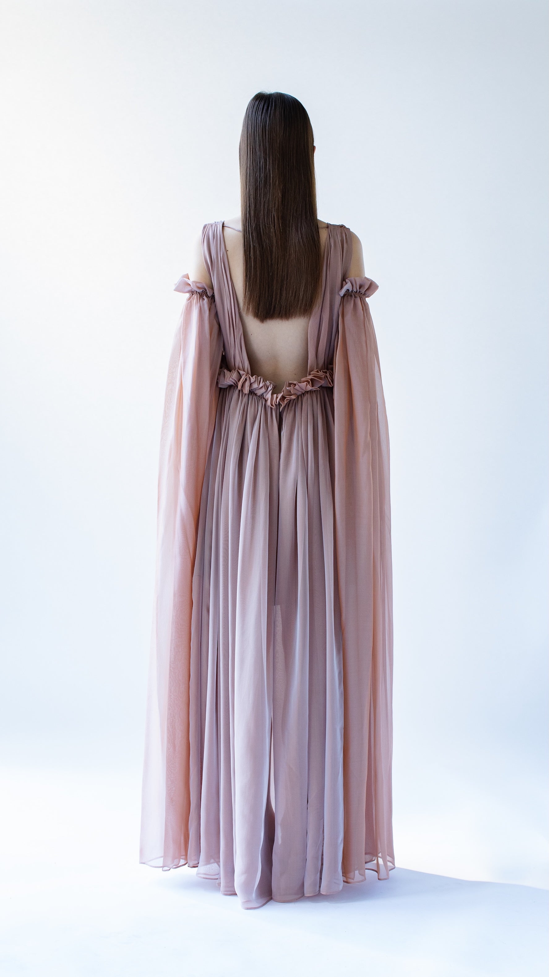 BEATRIX - SILK CHIFFON EVENING GOWN