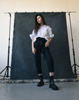 "SOPHIE" ruffled short sleeves shirt