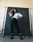 "SOPHIE" ruffled short sleeves shirt