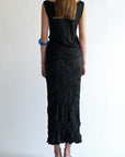 NARA - BLACK CRINCLED SKIRT