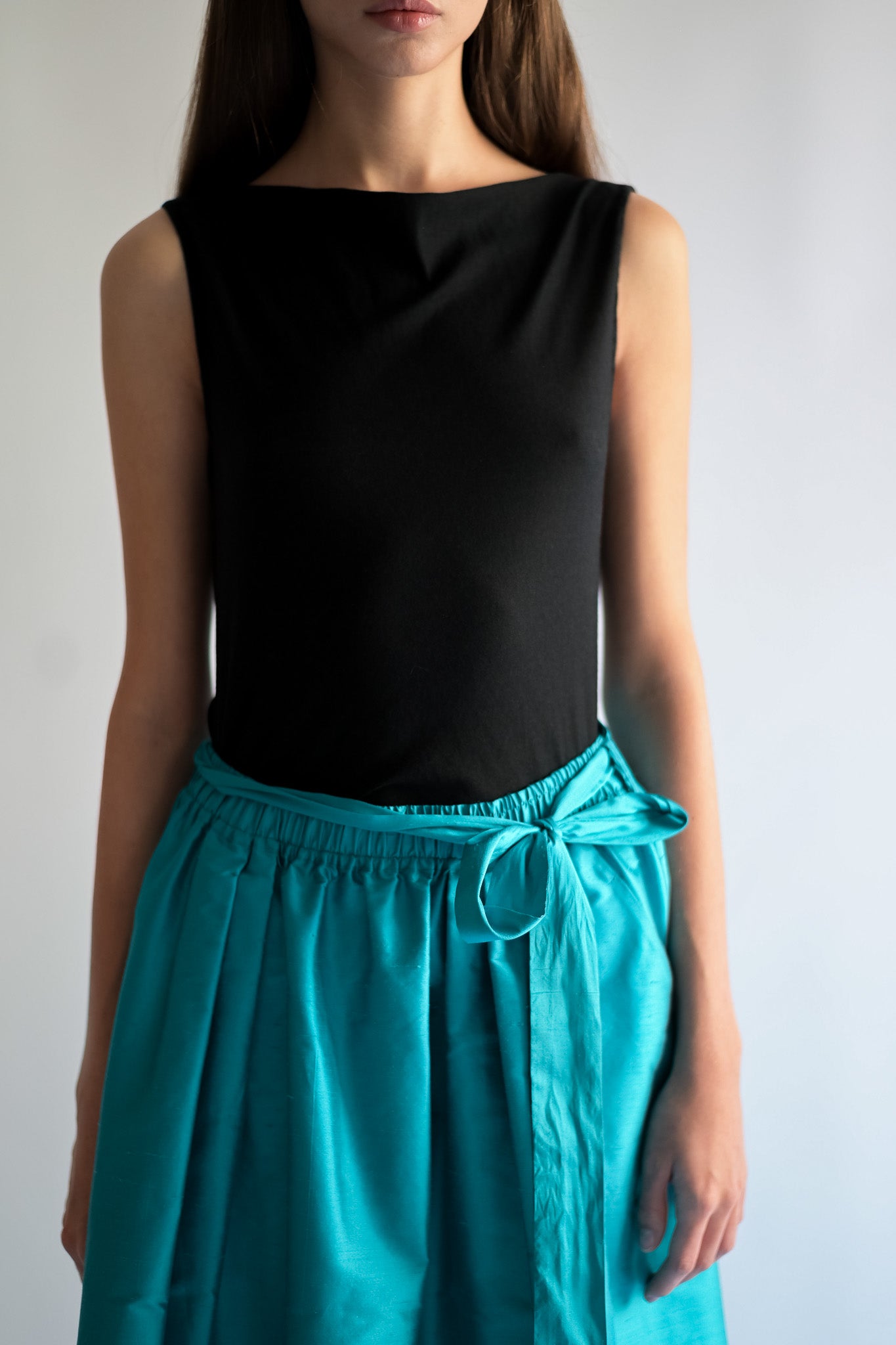 CATHRINE pure silk taffeta skirt