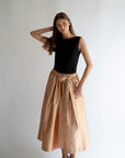 CATHRINE pure silk taffeta skirt