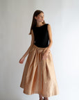CATHRINE pure silk taffeta skirt
