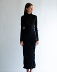 NOLA pure silk jersey turtleneck top