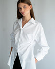 KARIN gathered long sleeve shirt