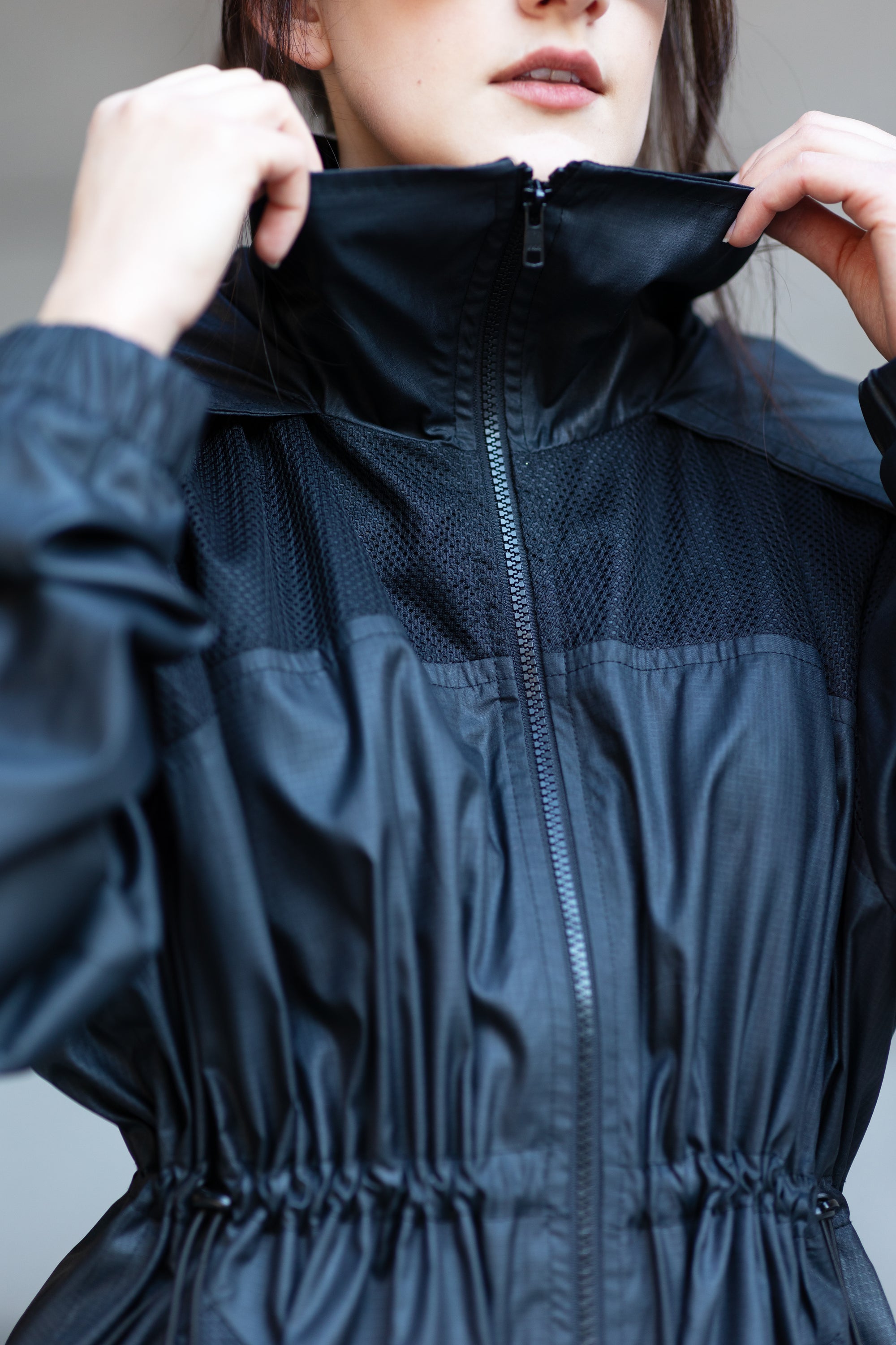 DIANA - BLACK HOODED JACKET