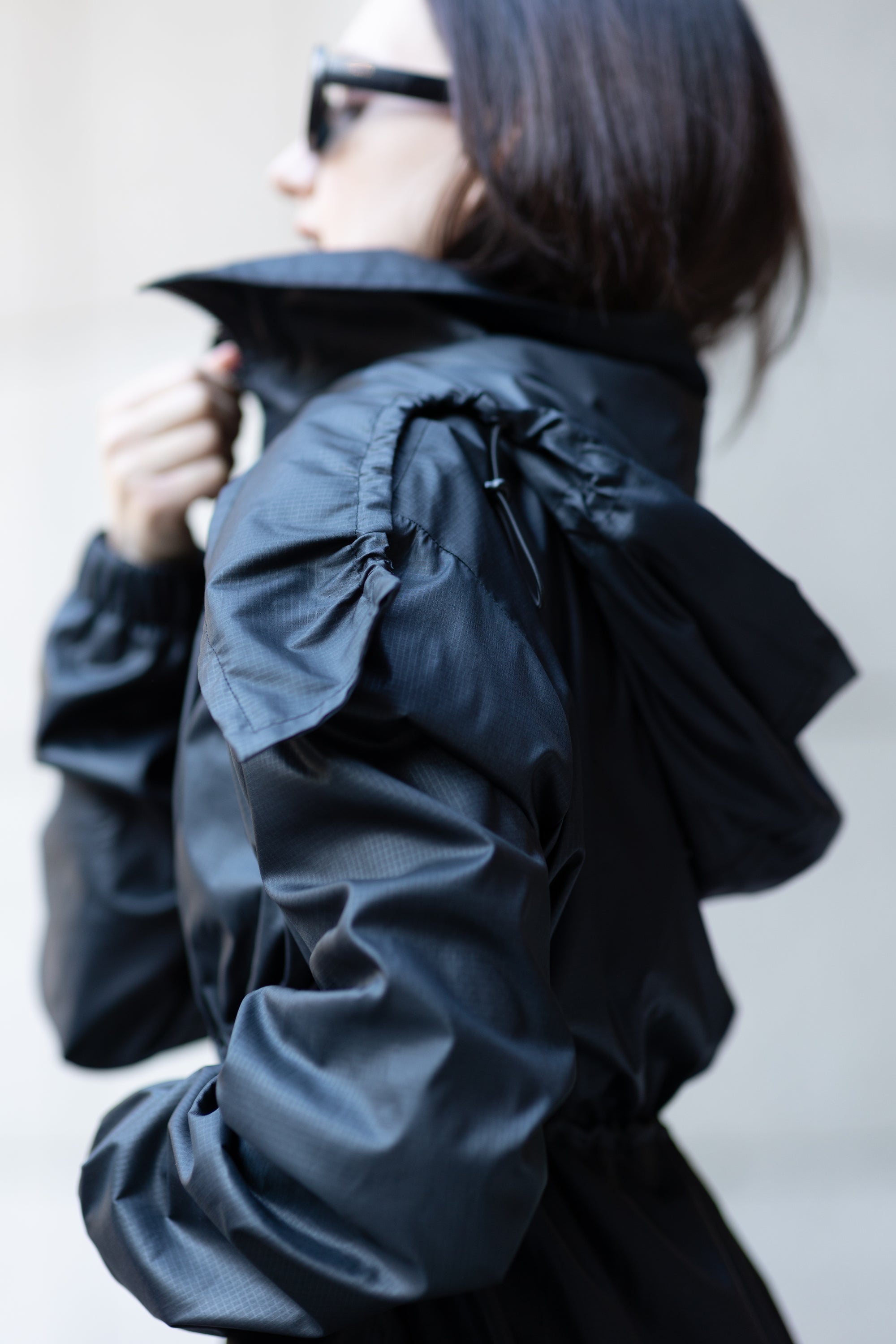 DIANA - BLACK HOODED JACKET
