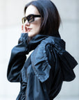 DIANA - BLACK HOODED JACKET