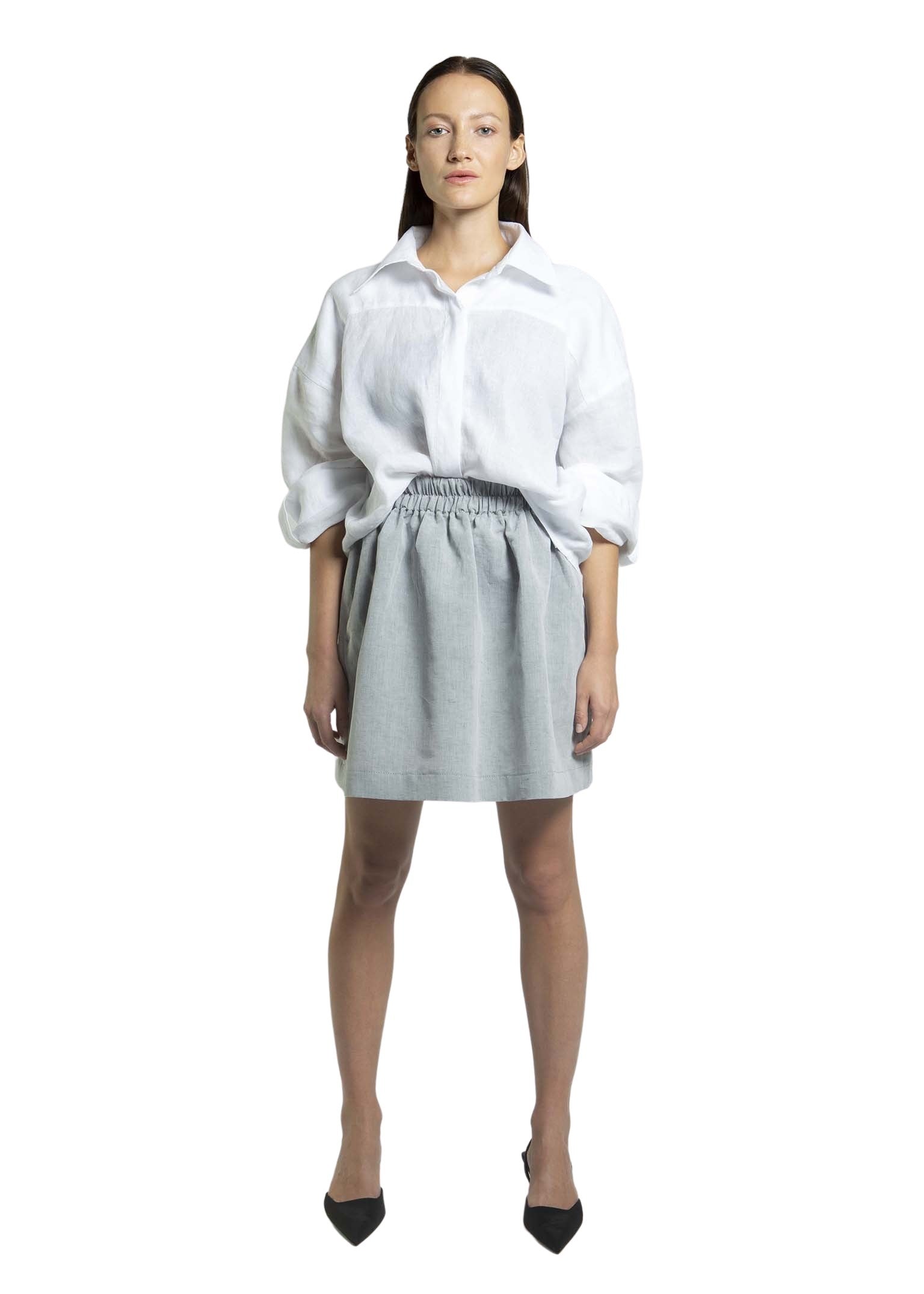 WHITE LINEN SHIRT