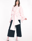 PINK SHIRT WITH RIBBONS