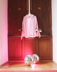PINK SHIRT WITH RIBBONS