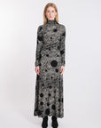 BLACK&WHITE COSMIC PLANET DRESS