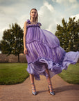 AIKA SILK CHIFFON DRESS