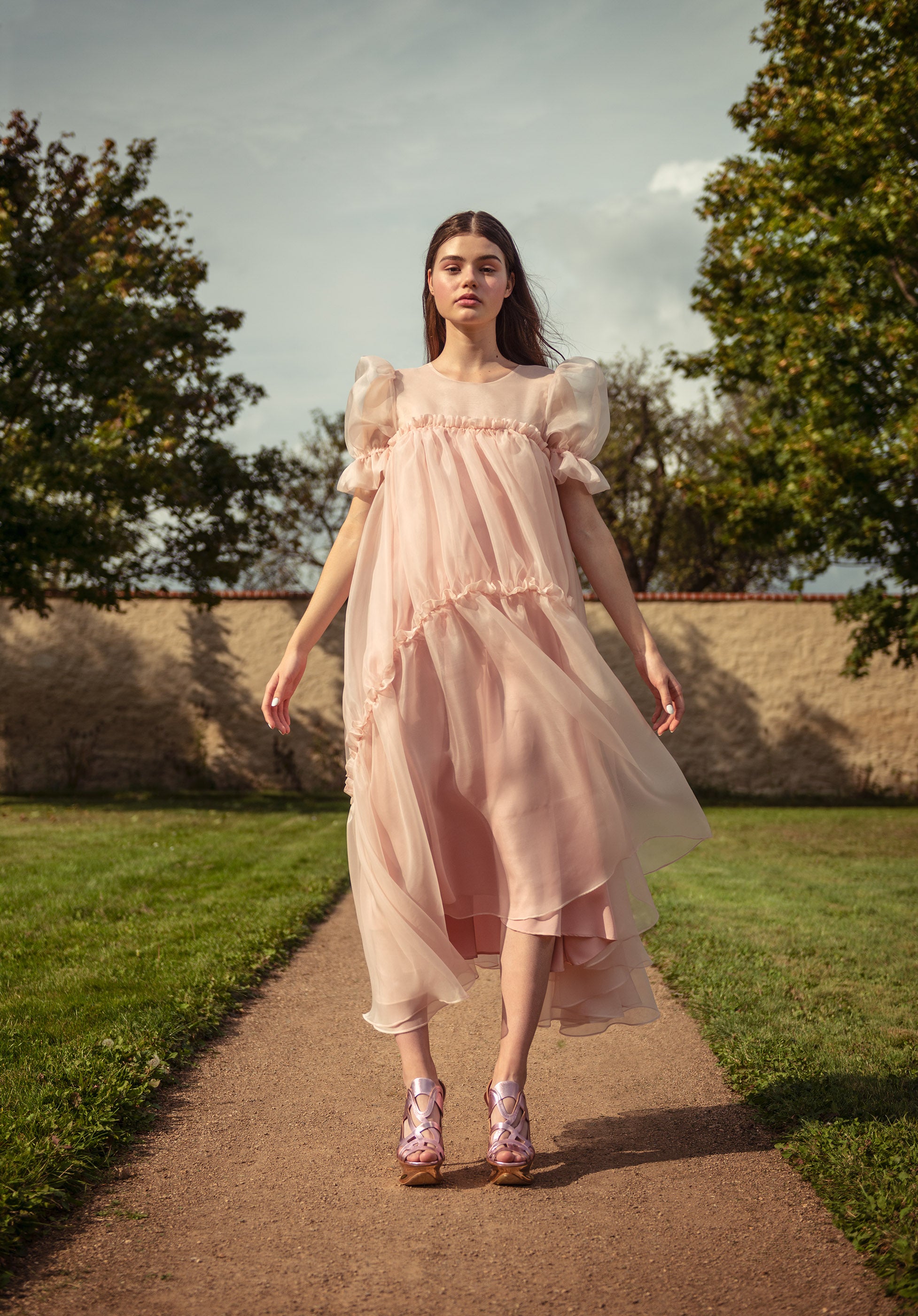 SAKURA SILK ORGANZA DRESS – NANICHE