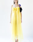 AURELIA  pure silk organza  draped dress