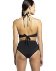 Sustainable high waist black bikini "Seige"