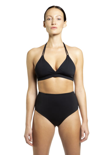 Sustainable high waist black bikini "Seige"